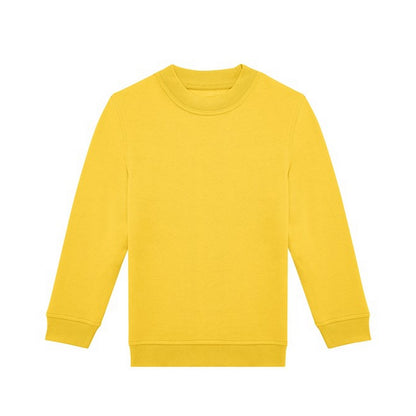 Pop Yellow - Front - B&C Childrens-Kids ID.332 Crew Neck Sweatshirt