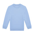 Lotus Blue - Front - B&C Childrens-Kids ID.332 Crew Neck Sweatshirt