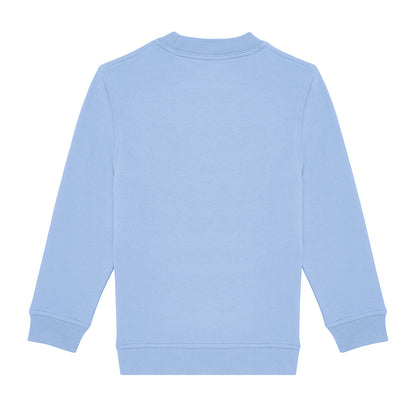 Lotus Blue - Back - B&C Childrens-Kids ID.332 Crew Neck Sweatshirt