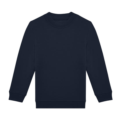 Navy - Front - B&C Childrens-Kids ID.332 Crew Neck Sweatshirt