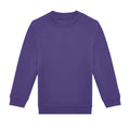 Radiant Purple - Front - B&C Childrens-Kids ID.332 Crew Neck Sweatshirt