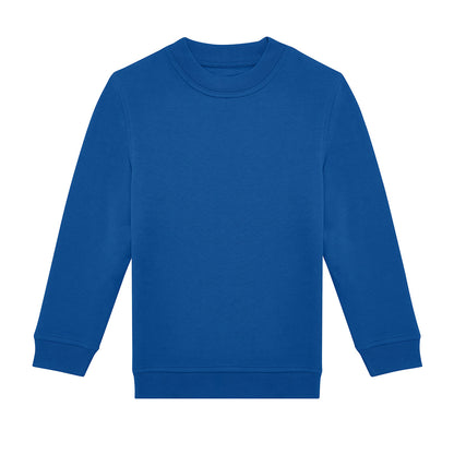 Royal Blue - Front - B&C Childrens-Kids ID.332 Crew Neck Sweatshirt