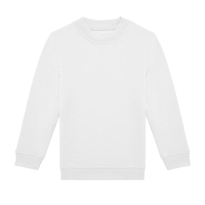 White - Front - B&C Childrens-Kids ID.332 Crew Neck Sweatshirt