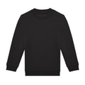Black - Front - B&C Childrens-Kids ID.332 Crew Neck Sweatshirt