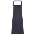 Navy - Front - Premier Ladies-Womens Slim Apron (no Pocket) - Workwear