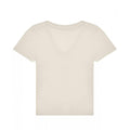 Off White - Front - B&C Womens-Ladies #E150 V Neck T-Shirt
