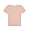 Soft Rose - Front - B&C Womens-Ladies #E150 V Neck T-Shirt