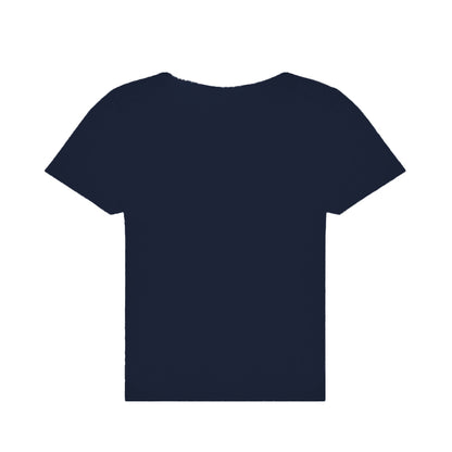 Navy - Back - B&C Womens-Ladies #E150 V Neck T-Shirt