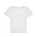 White - Front - B&C Womens-Ladies #E150 V Neck T-Shirt