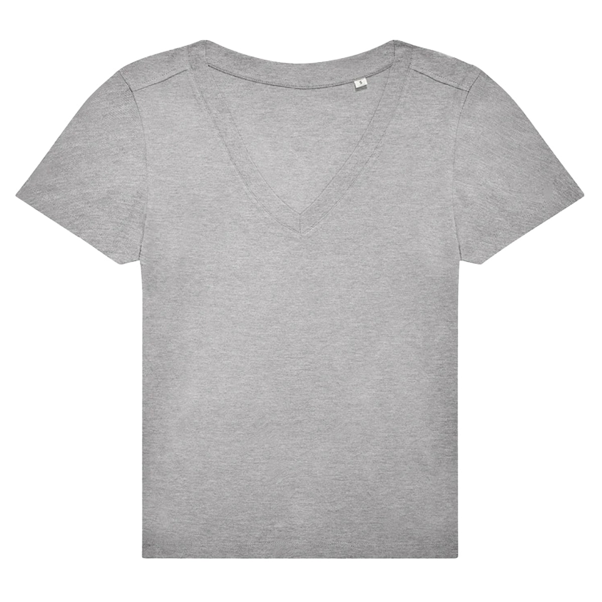 Sport Grey - Front - B&C Womens-Ladies #E150 V Neck T-Shirt
