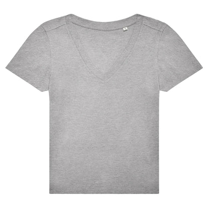 Sport Grey - Front - B&C Womens-Ladies #E150 V Neck T-Shirt