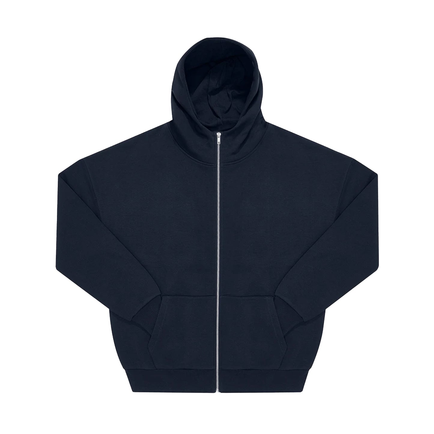 Navy - Front - B&C Unisex Adult Influence Full Zip Hoodie