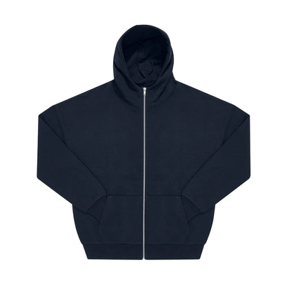 Navy - Front - B&C Unisex Adult Influence Full Zip Hoodie