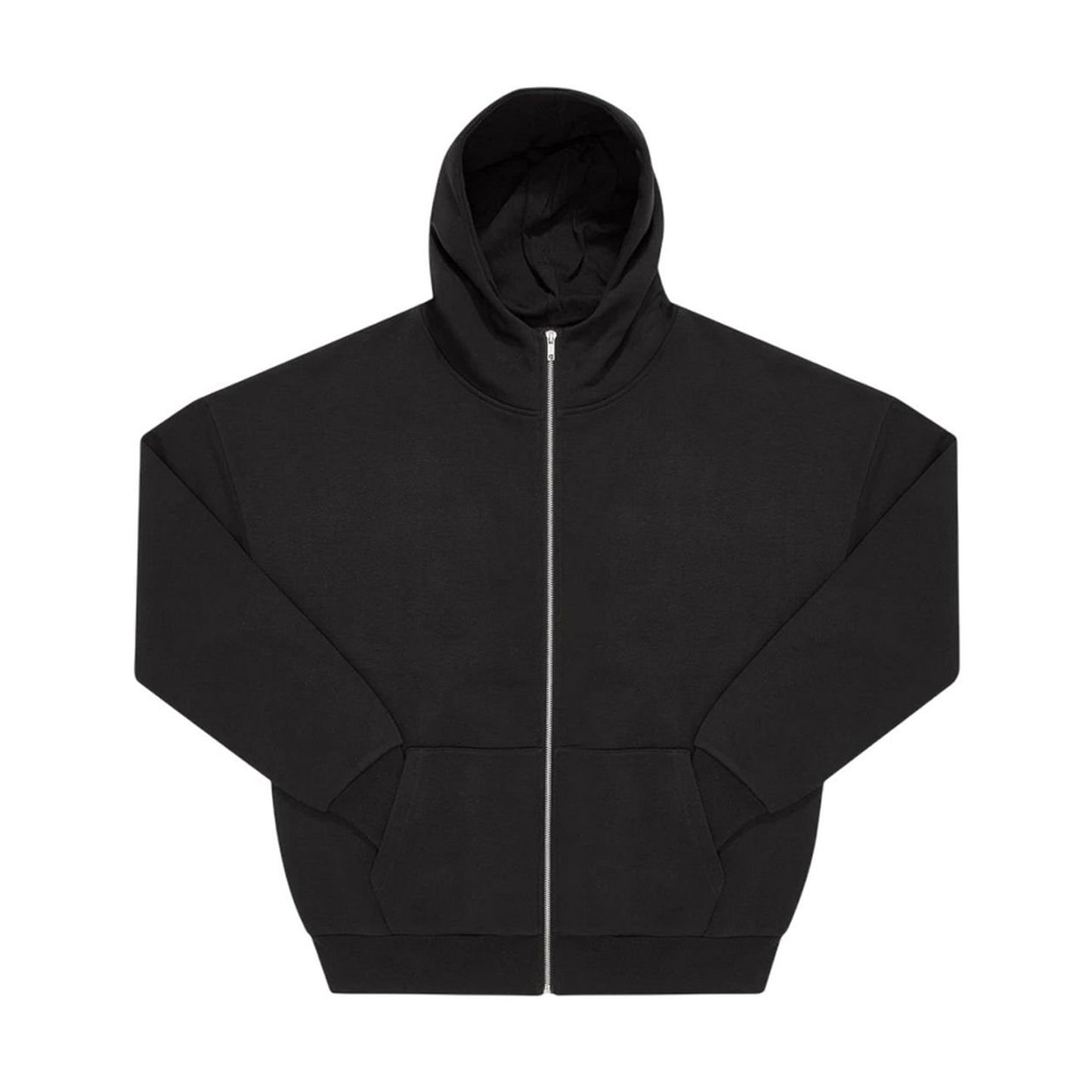 Black - Front - B&C Unisex Adult Influence Full Zip Hoodie