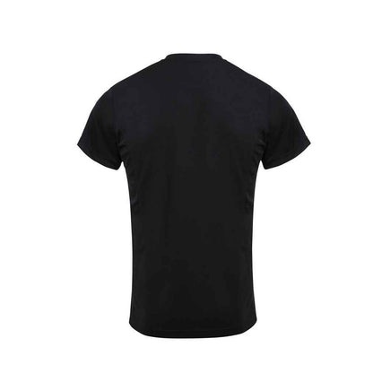 Black - Back - Premier Mens Coolchecker Chef T-Shirt