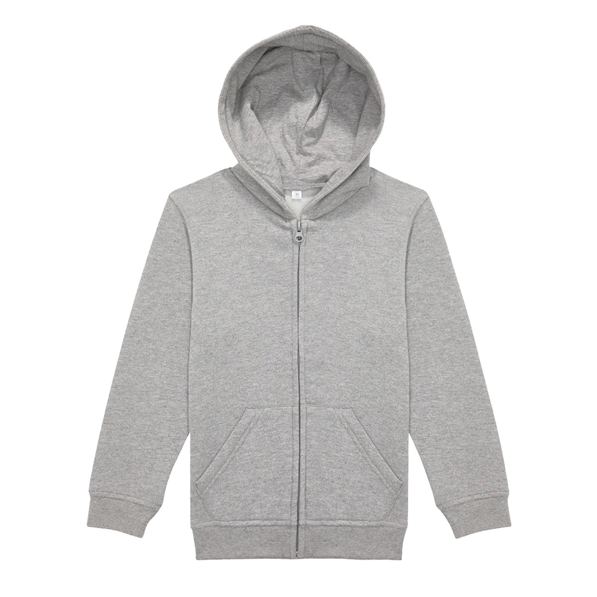 Sport Grey - Front - B&C Childrens-Kids ID.334 Full Zip Hoodie