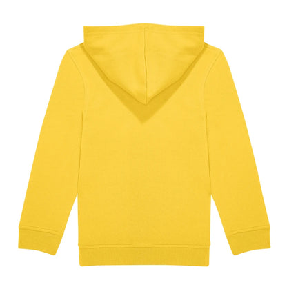 Pop Yellow - Back - B&C Childrens-Kids ID.333 Hoodie