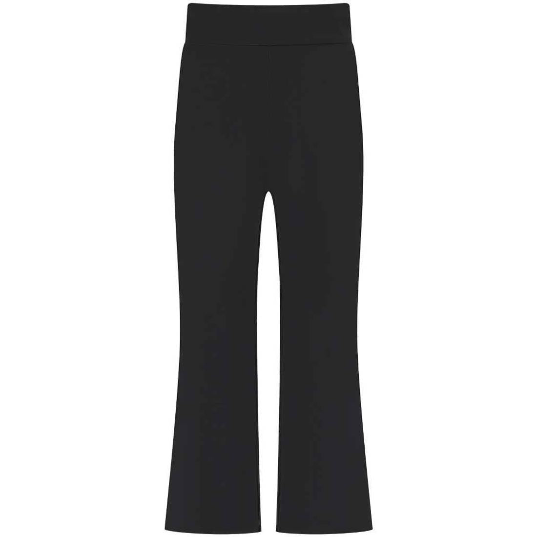 Black - Front - SF Childrens-Kids Flared Leggings