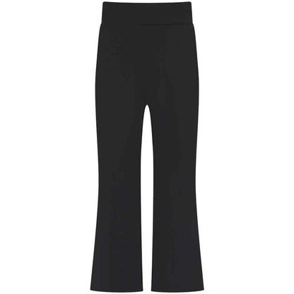 Black - Front - SF Childrens-Kids Flared Leggings