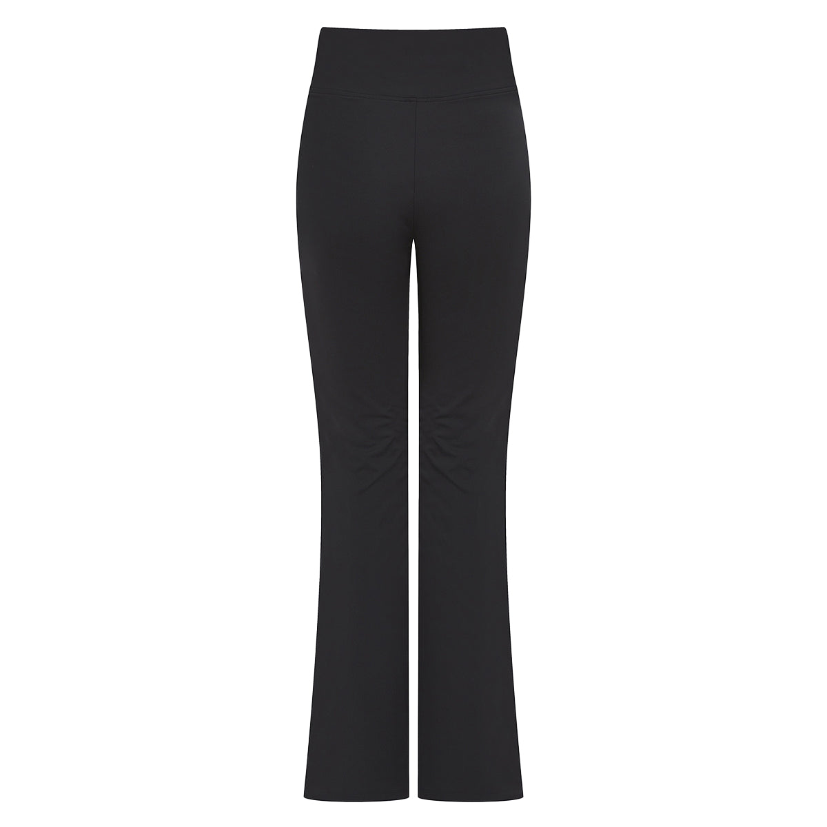 Black - Back - SF Womens-Ladies Flared Leggings