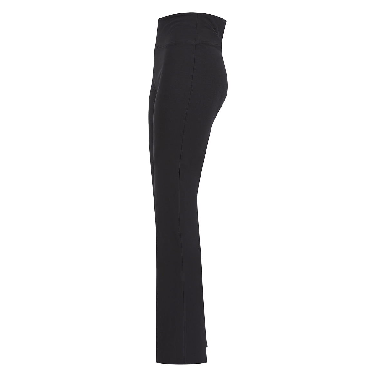 Black - Side - SF Womens-Ladies Flared Leggings