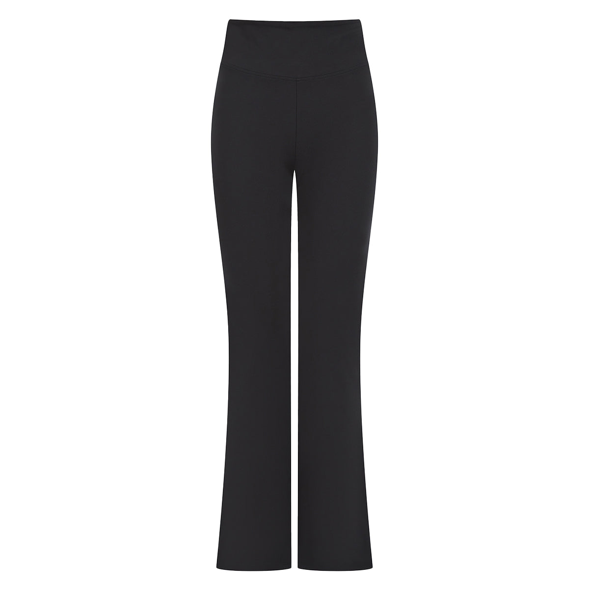 Black - Front - SF Womens-Ladies Flared Leggings