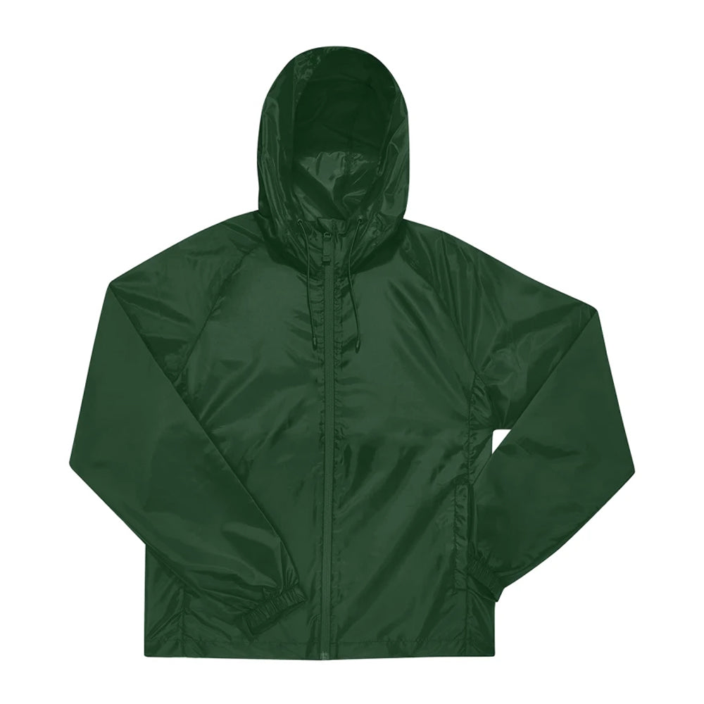 Bottle Green - Front - B&C Unisex Adult #Reset Windbreaker