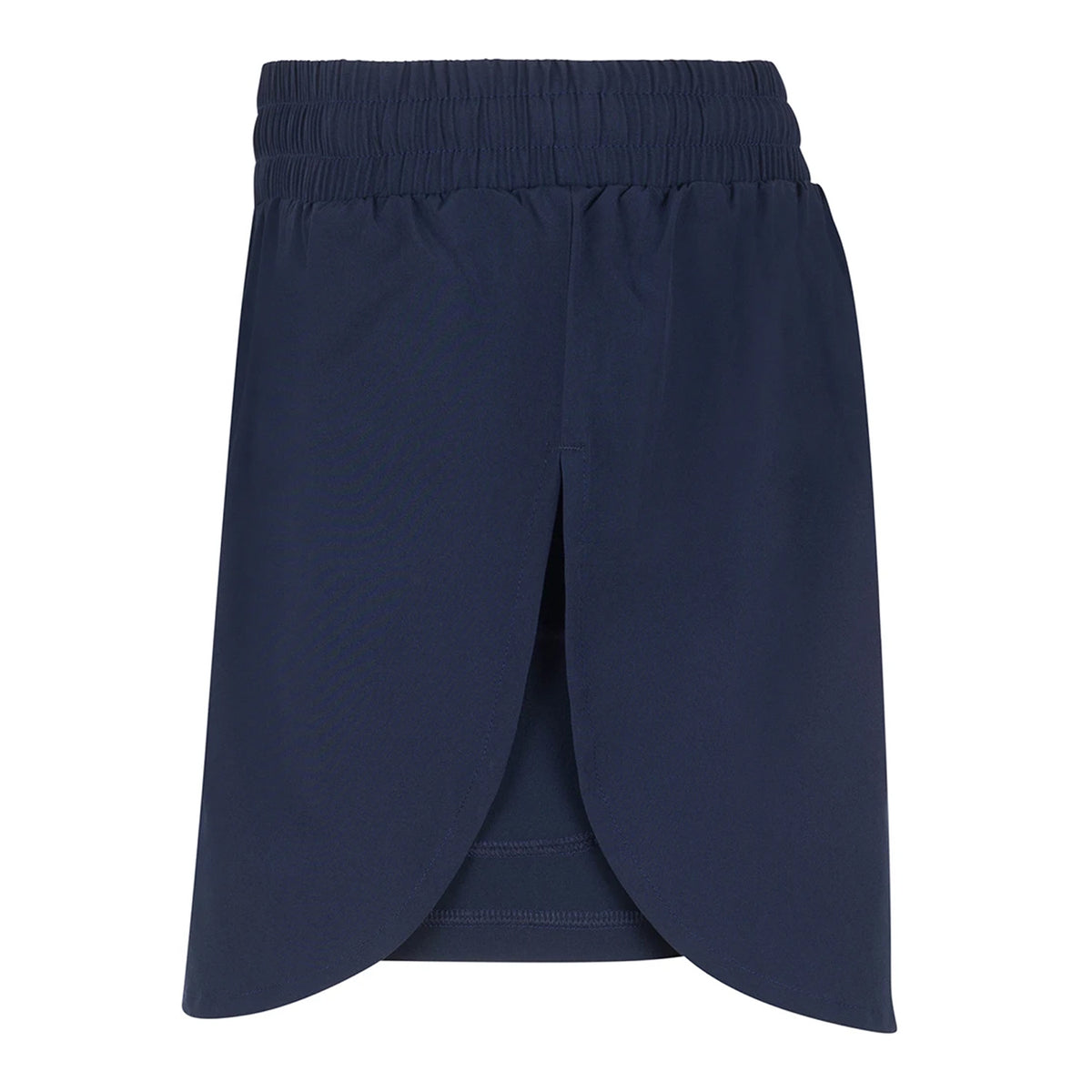 Navy-Navy - Side - Tombo Womens-Ladies Double Layered Sports Shorts