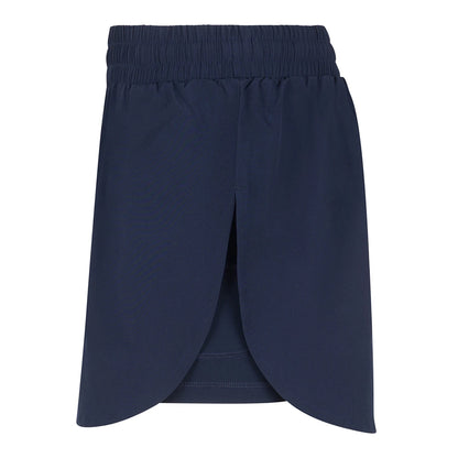 Navy-Navy - Side - Tombo Womens-Ladies Double Layered Sports Shorts