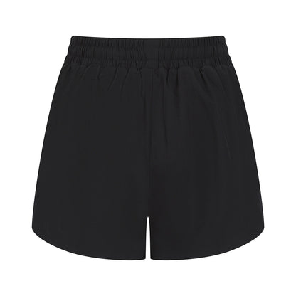 Black - Front - Tombo Womens-Ladies Double Layered Sports Shorts