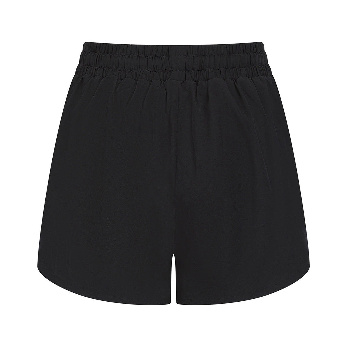 Black - Front - Tombo Womens-Ladies Double Layered Sports Shorts