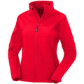 Red - Front - Result Genuine Recycled Womens-Ladies 2 Layer Printable Soft Shell Jacket