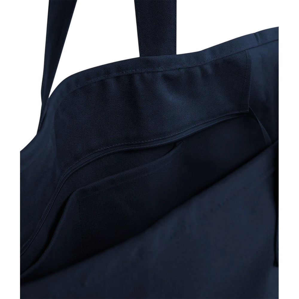 Navy - Side - Westford Mill Canvas Heavy Duty Tote Bag