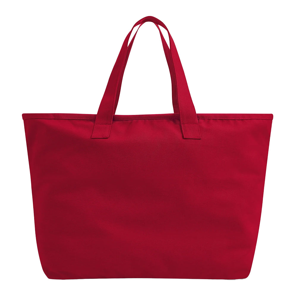 Scarlet Red - Front - Westford Mill Canvas Heavy Duty Tote Bag