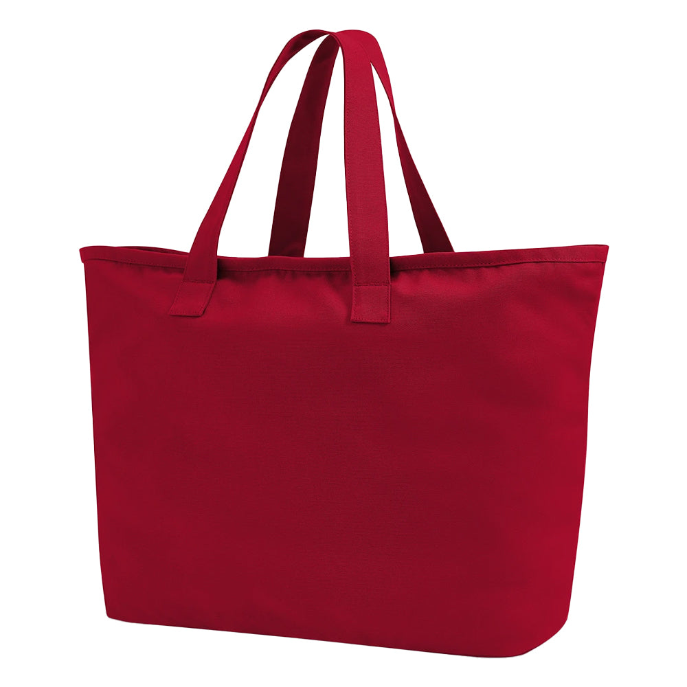 Scarlet Red - Back - Westford Mill Canvas Heavy Duty Tote Bag
