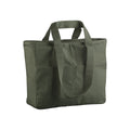 Olive Green - Front - Westford Mill Cargo Double Handle Tote Bag