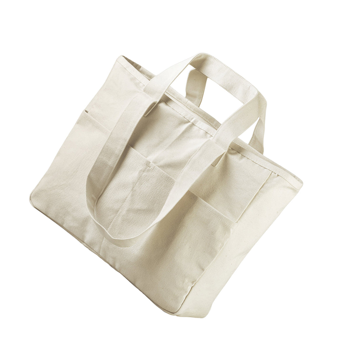 Natural - Back - Westford Mill Cargo Double Handle Tote Bag