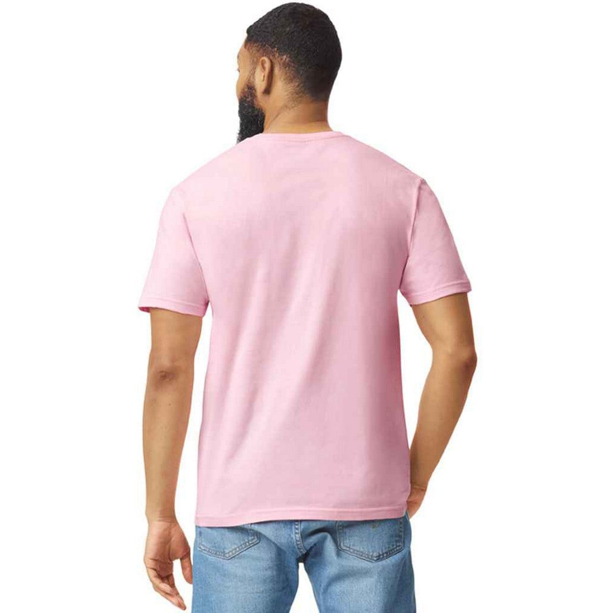 Light Pink - Back - Gildan Unisex Adult Soft Style T-Shirt
