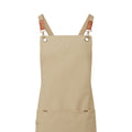 Natural - Back - Premier Cross Back Bib Apron