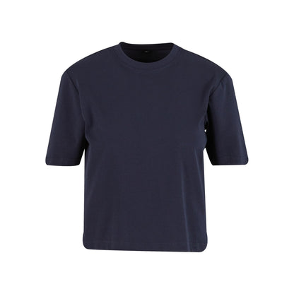 Navy - Front - Build Your Brand Womens-Ladies Sorona T-Shirt