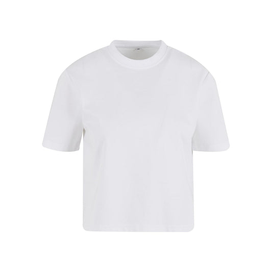 White - Front - Build Your Brand Womens-Ladies Sorona T-Shirt