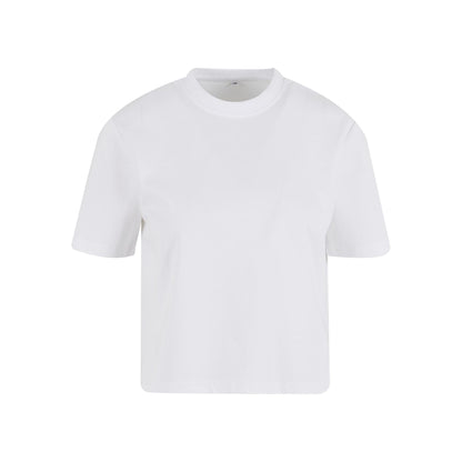 White - Front - Build Your Brand Womens-Ladies Sorona T-Shirt