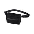 Black - Back - Quadra Recycled Polyester Crossbody Bag