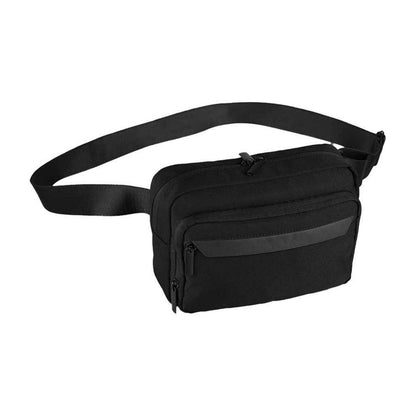 Black - Front - Quadra Recycled Polyester Crossbody Bag