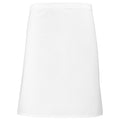 White - Front - Premier Short Bar Apron - Workwear