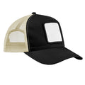 Black-Stone - Front - Beechfield Appliqué 5 Panel Trucker Cap