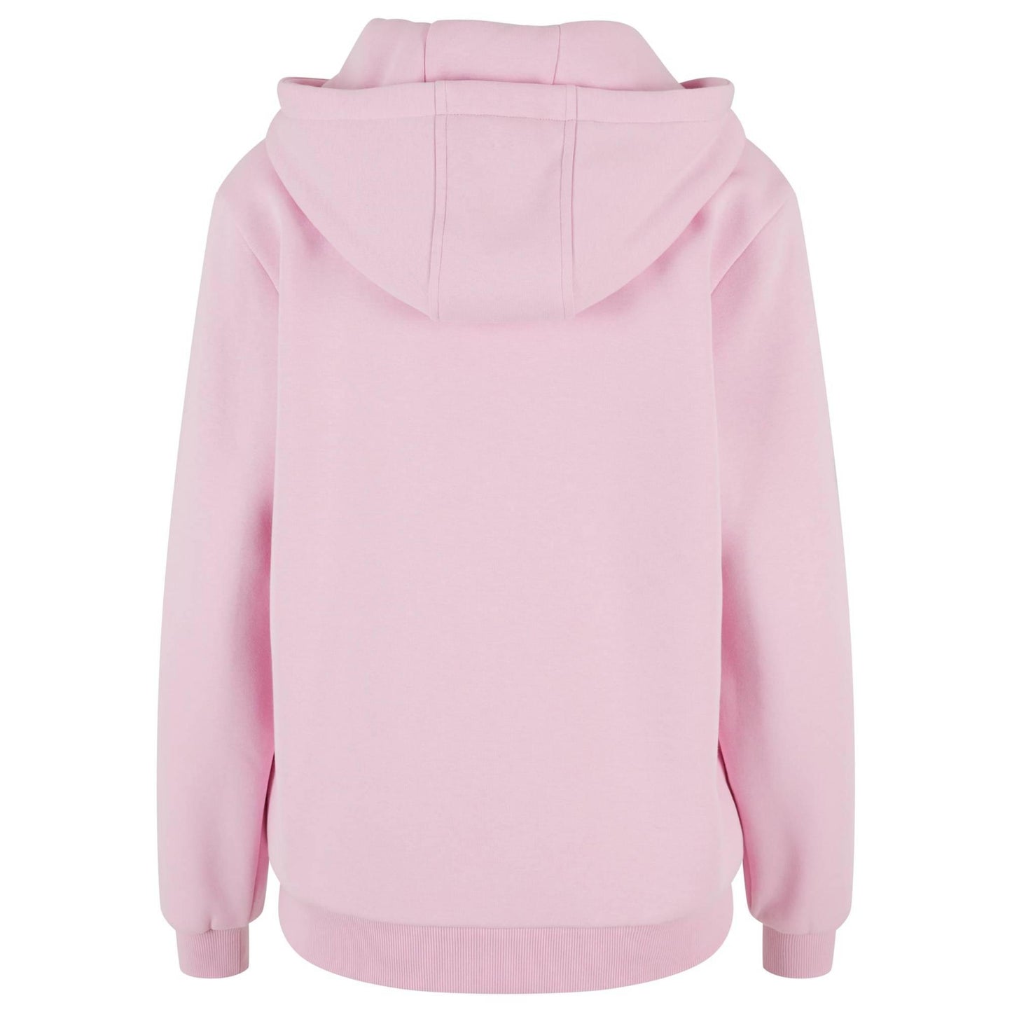 Soft Pink - Back - Build Your Brand Womens-Ladies Fluffy Hoodie