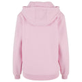 Soft Pink - Back - Build Your Brand Womens-Ladies Fluffy Hoodie