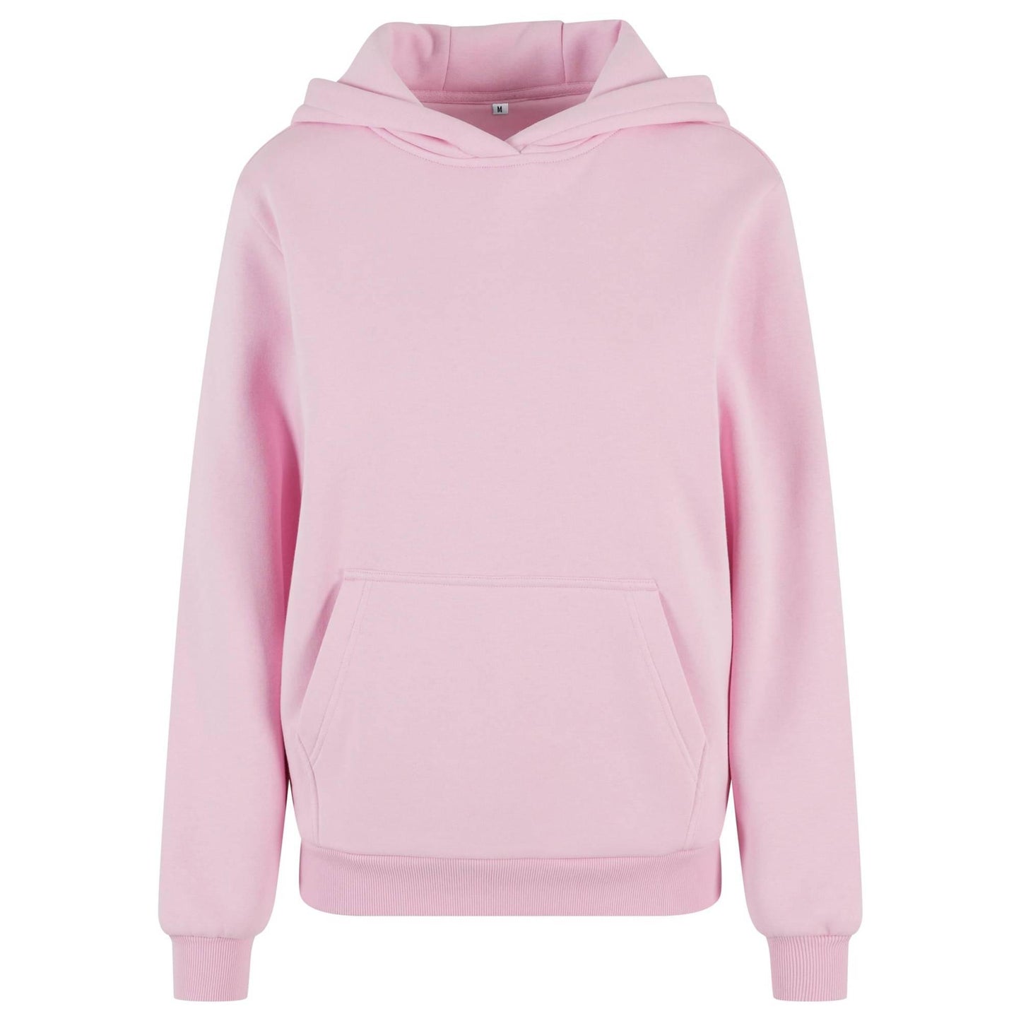 Soft Pink - Front - Build Your Brand Womens-Ladies Fluffy Hoodie
