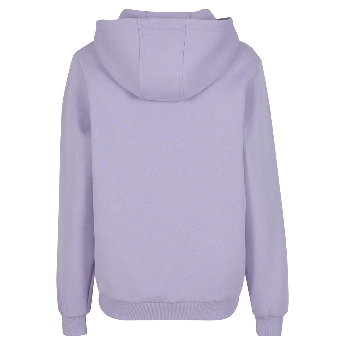 Lilac - Back - Build Your Brand Womens-Ladies Fluffy Hoodie